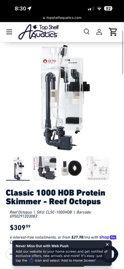 Hob Skimmer Reef Octopus 1000