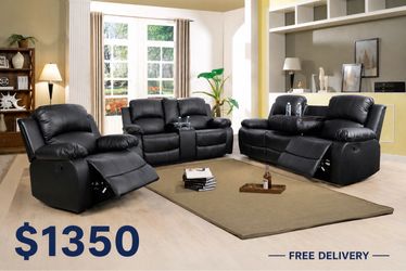💥FREE DELIVERY💥Brand New  3PC Reclining Sofa Loveseat Chair Set