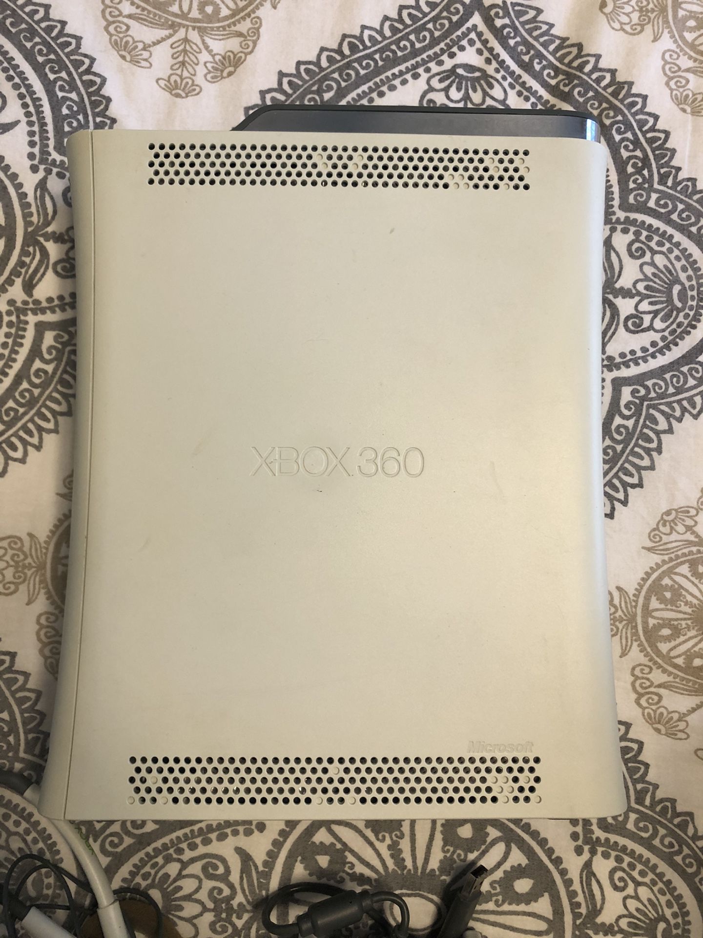 XBox 360 w/travel case and games