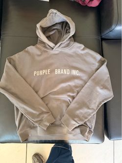 Purple Brand Y3000 Hoodie – Taupe – Size L