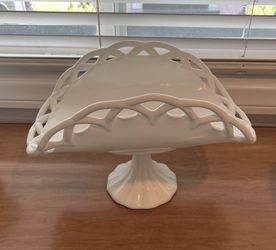 Vintage Milk Glass Fruit Stand