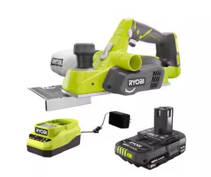 ONE+ 18V Cordless 3-1/4 in. Planer with Dust Bag with 2 Batteries and Charger