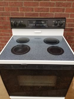 Whirlpool glasstop eletric stove