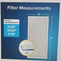 2 - 3M Filter 14”X 30 X 1“