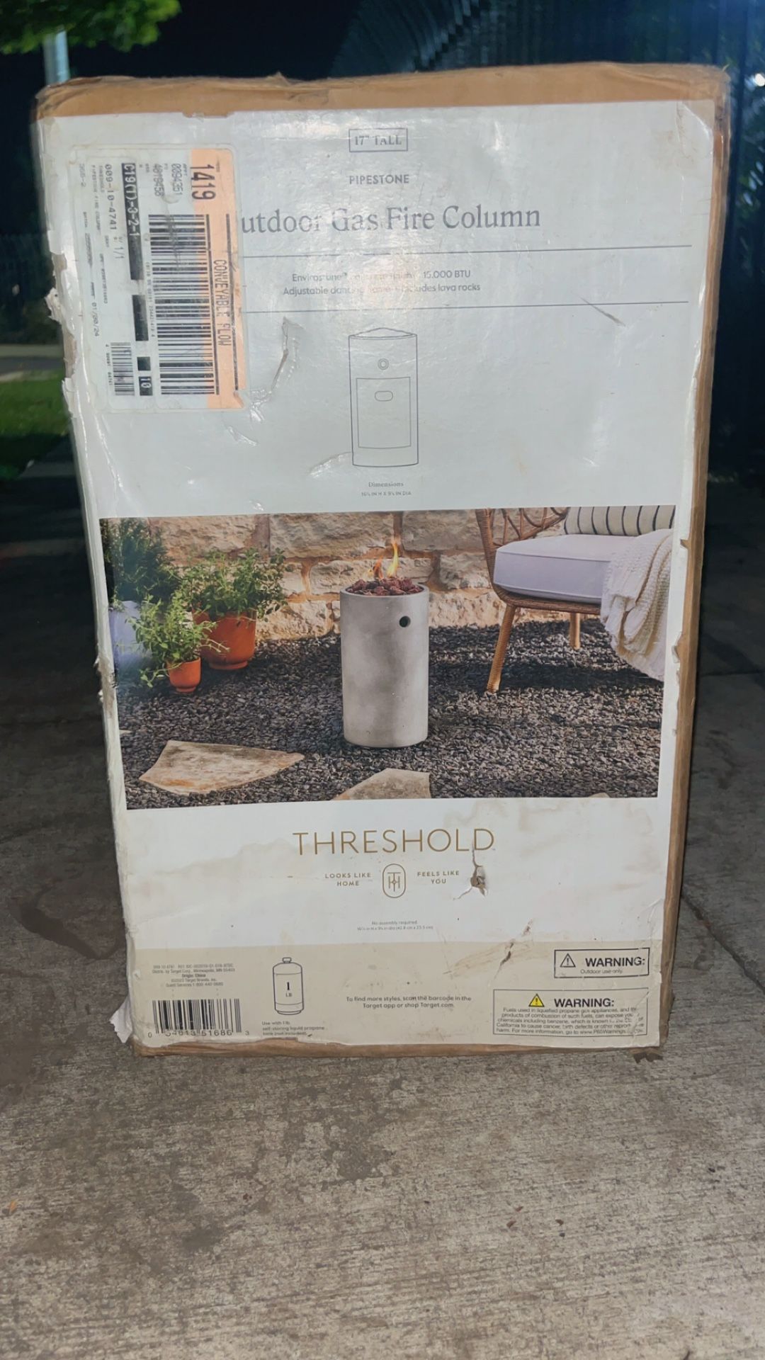 Threshold Outdoor Fireplace