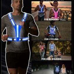Reflective Vest Rechargeable 8 Colors