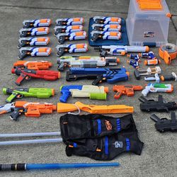 Nerf Guns And More 38 Items
