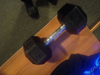 35 lb Rubber Hex Dumbbell