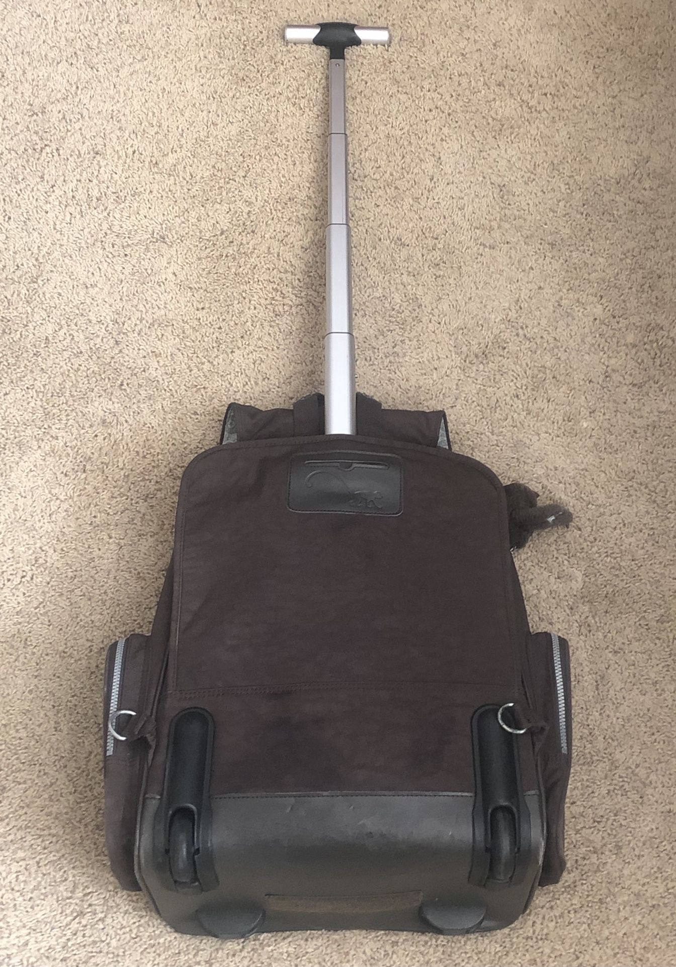 Brown Kipling Rolling Backpack