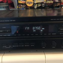1990s Denon Receiver Surround South With 3 Speakers a D the Antenna In Working Condition