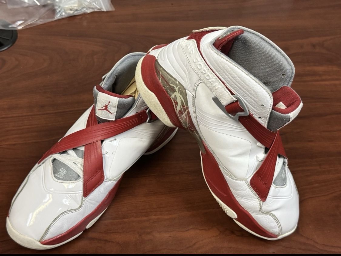 Nike Air Jordan 8 Retro White/Red Men’s Size 13– Classic OG