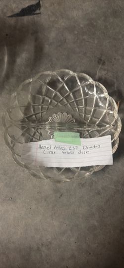 Antique Divided Glass relish dish