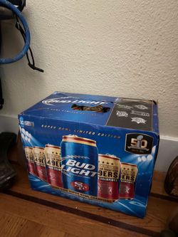 Vintage 49ers team cans