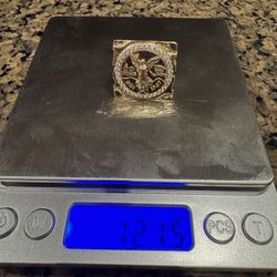 10k Centenario Gold Nugget Ring