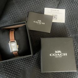 Coach Liz Watch, Mm Color Saddle Leather 