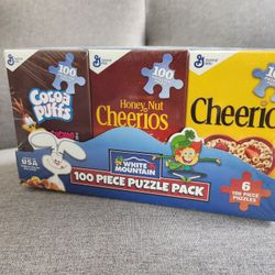 Mini Cereal Box Puzzles, Set Of 6
