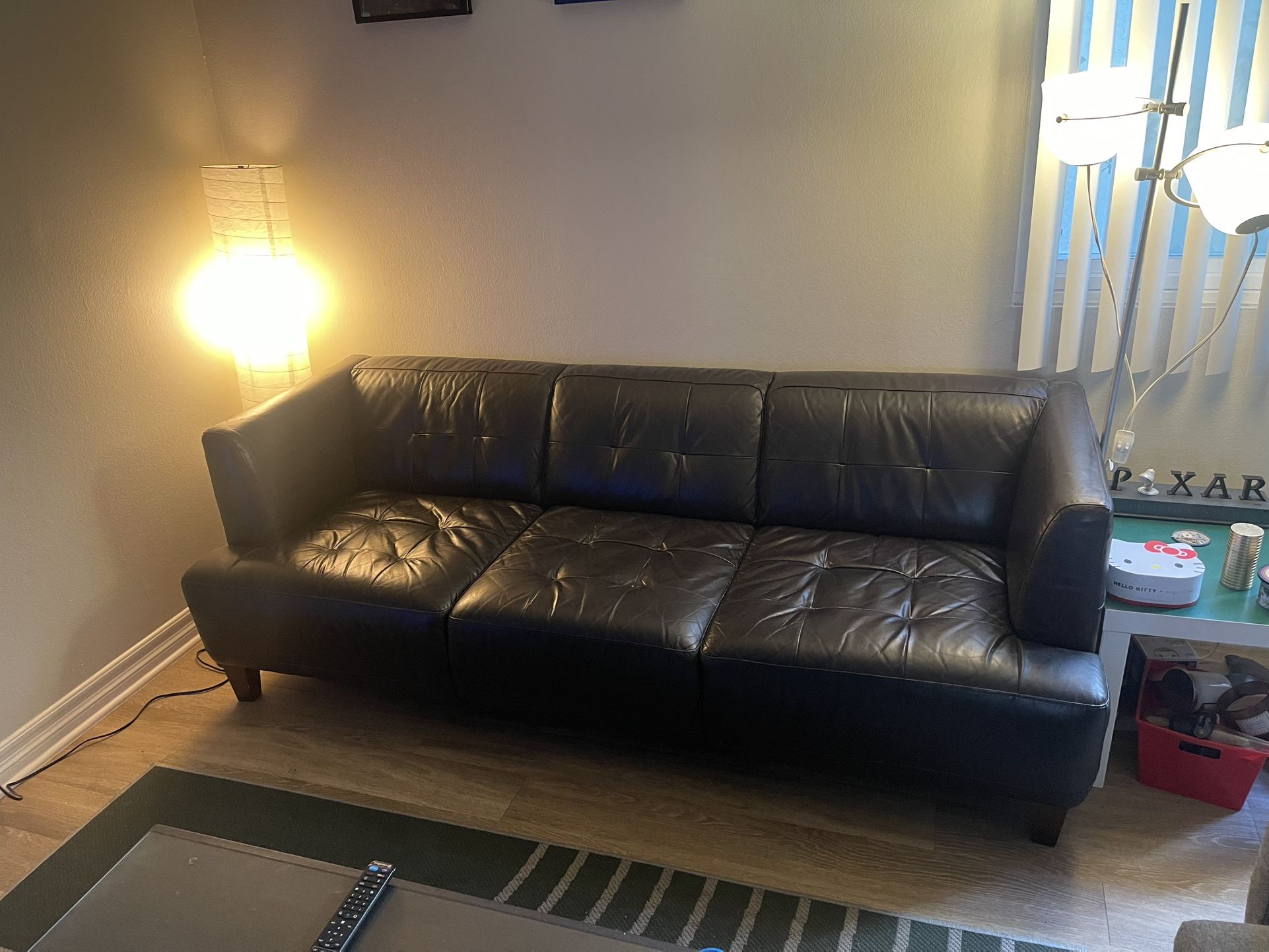 Black Leather Couch