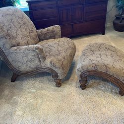 Chair & Ottoman By Schnadig