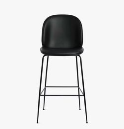 Beetle bar stools, tall, leather