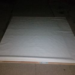 LIKE NEW BRENEMAN Brand Big Projection Screen/ Window Shade. Big Movie Screen For Projectors. 6ft Wide/ 5 Ft Long