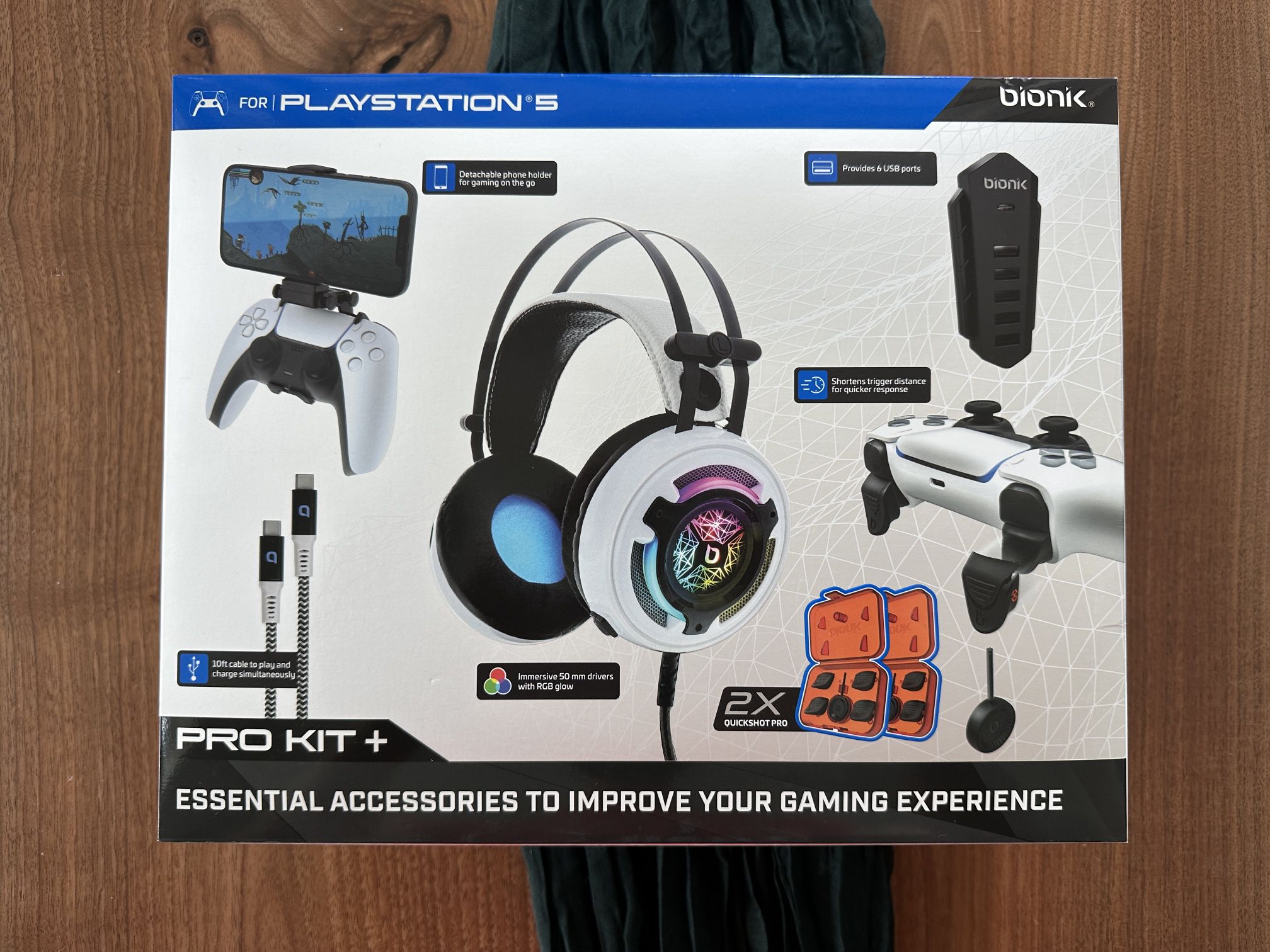 Brand New Bionik PS5 Pro Kit - Essential Accessories