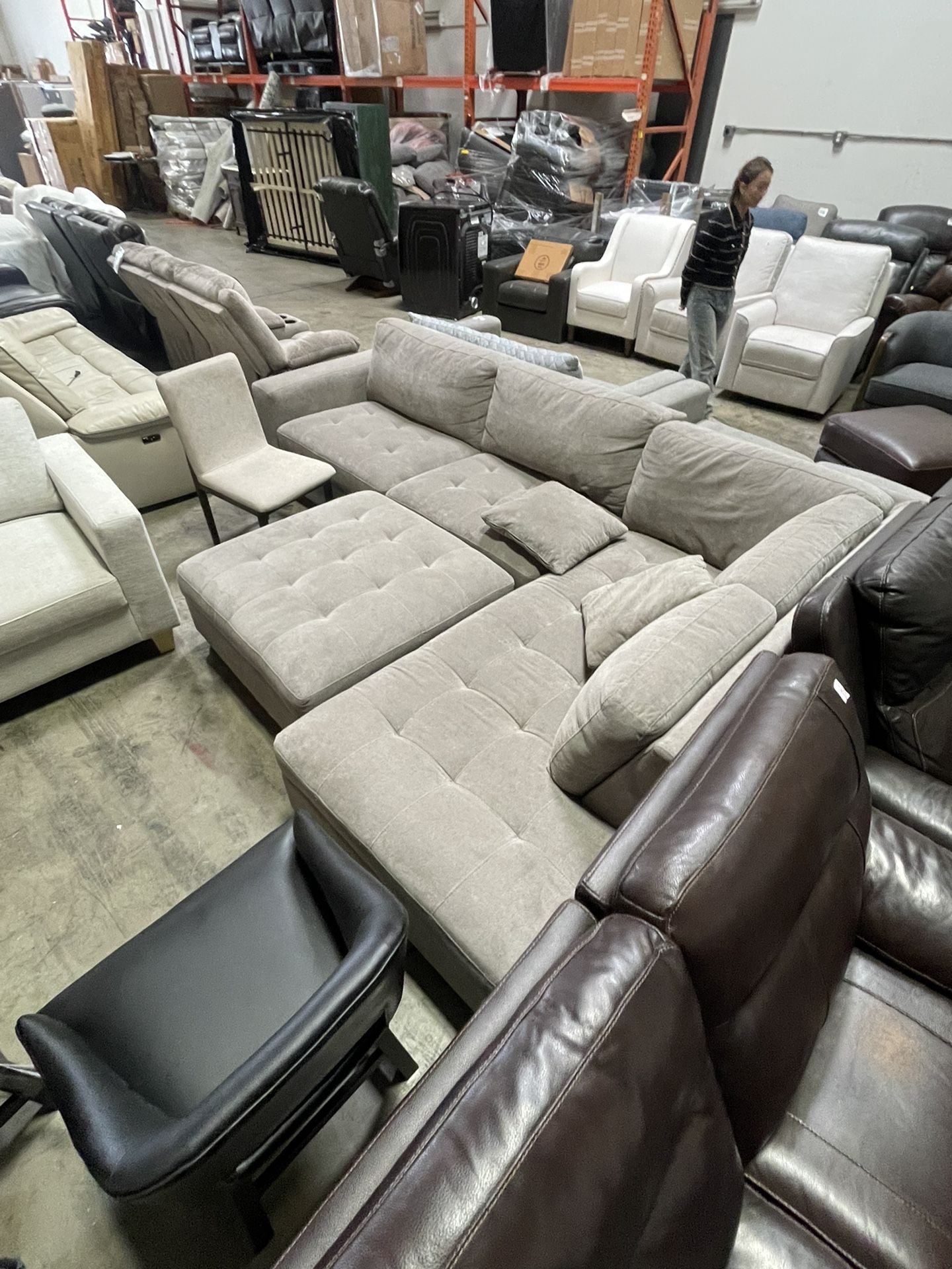 Grey Sectional Couch 