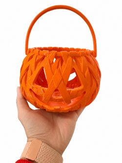 3D Printed Halloween Pumpkin Candy Basket