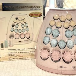 Revlon Perfect Reflections UltraSetter-Hair Curlers-20 Curlers with Clips and More. Vintage-New in box! 