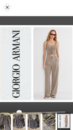 Giorgio Armani Le Collezioni Vintage matching two-piece set-vest/pant (4)