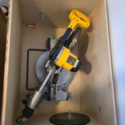 Dewalt DW708 Miter Saw with custom box