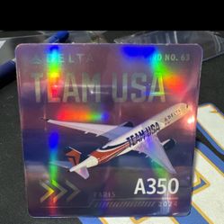 2024 Delta Air Lines Trading Cards Limited Edition Team USA Paris A350 No.  63 for Sale in San Antonio, TX - OfferUp