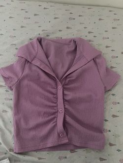Pink/purple Button Shirt 