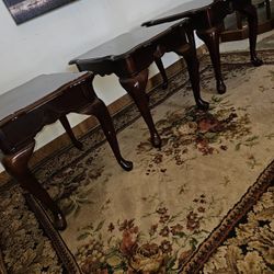 Mahogany Coffee And End Tables 
