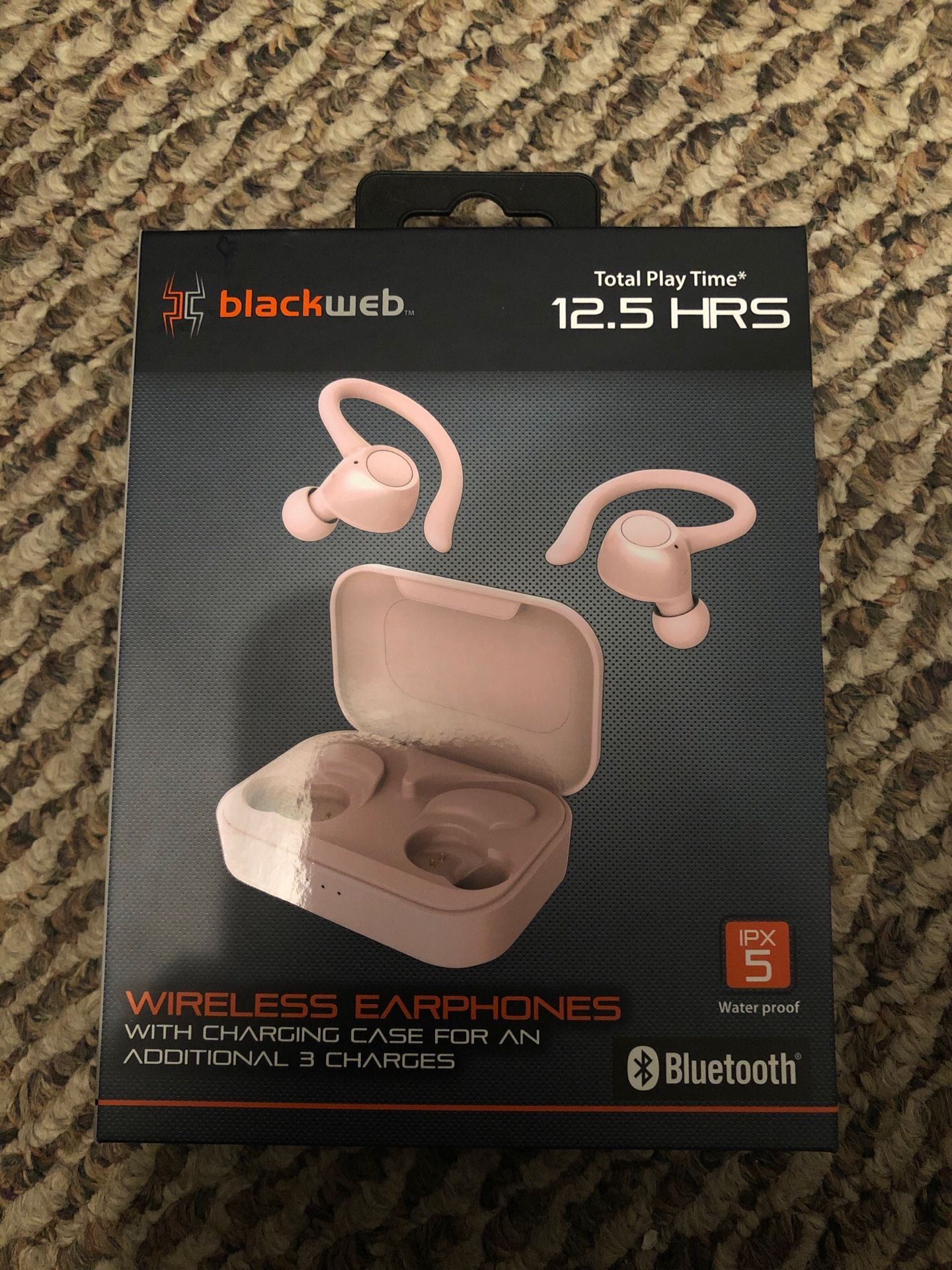Blackweb wireless Bluetooth earbuds pink new