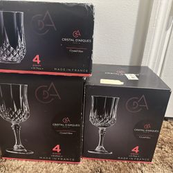 3 Crystal Glass Sets