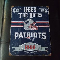 New England Patriots Mancave Sign or Sheshed