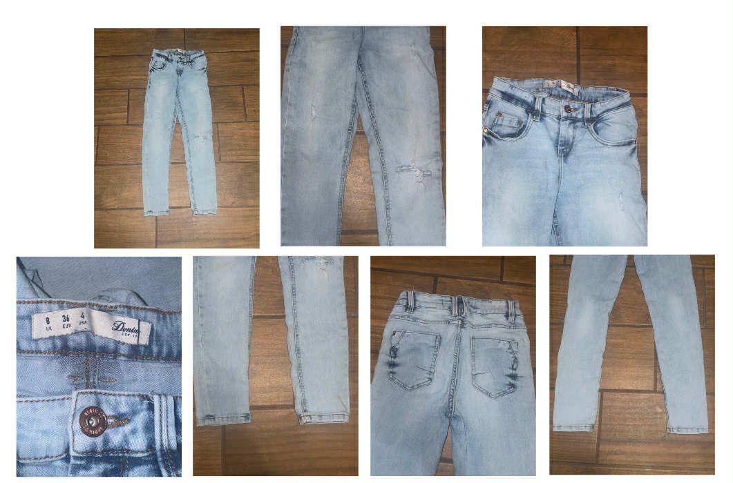 Light Blue Distressed Jeans Denim Co. size 4