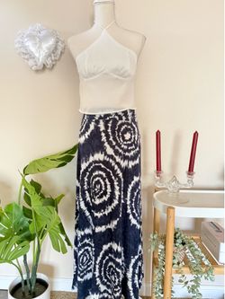 Dye tie maxi skirt