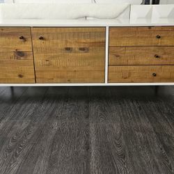 West Elm Reclaimed Wood & Lacquer Media Console (70")