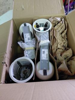 Lot of 4 progress Lighting 4" non ic remodel can housings