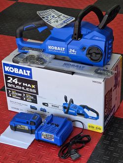 Brand New KOBALT 24-volt 12-in Battery 4 Ah Chainsaw Battery Included Charger Incluced