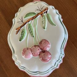 Vintage Jay Willfred Andrea by Sadek Wall Hangings Decorative Mold Cherries 