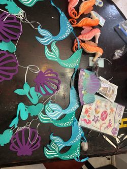 Mermaid birthday decor