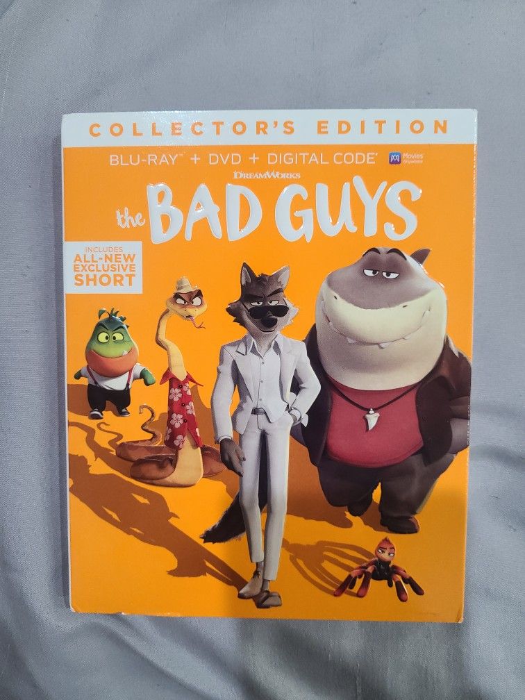 New. "Bad Guys" DVD, BLU-RAY And Digital Code.