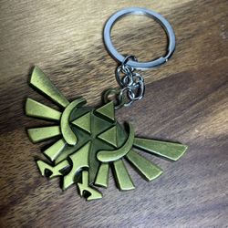 Zelda Triforce Hyrule Crest Link Keychain