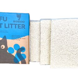 Best Pure Tofu Cat Litter，3bags，16.8lbs/box