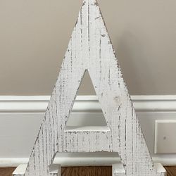 Hollow Wooden Letter A
