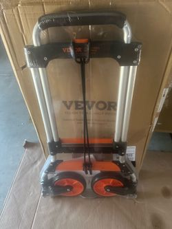Vevor folding hand truck with telescoping handle 275 pound capacity aluminum lightweight