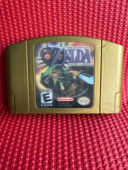 Legend of Zelda majora’s mask OEM holographic gold edition Nintendo 64