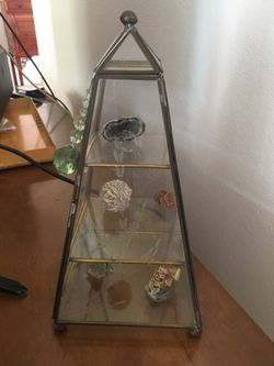 Beautiful glass case vintage